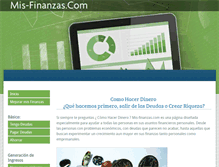 Tablet Screenshot of mis-finanzas.com